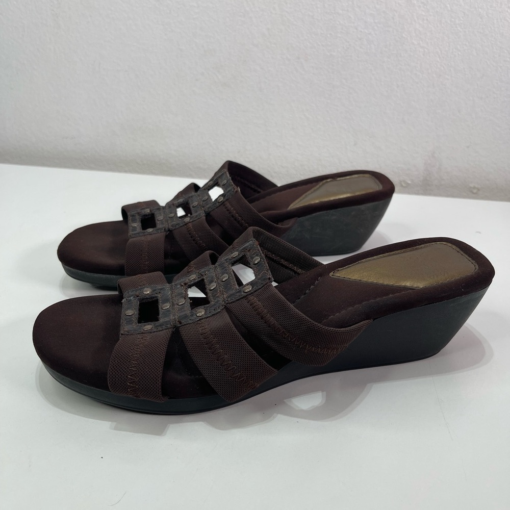 Mootsies Tootsies Strappy Wedge Sandals Women's 7.5M Brown Boho Whimsigoth